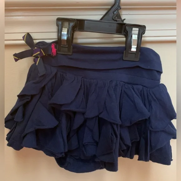 Ralph Lauren Navy Ruffle Skirt Size 18 months NWT