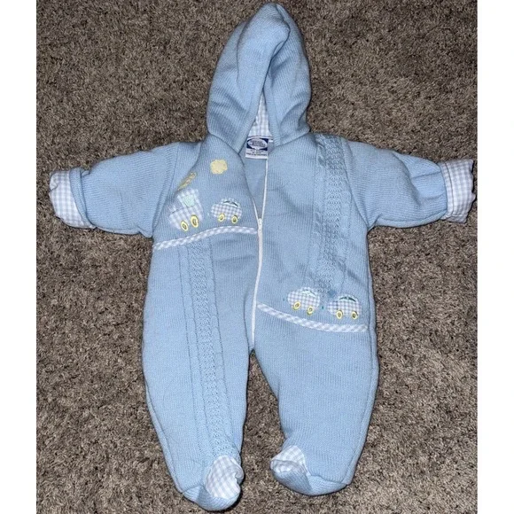 Vintage Carriage Boutiques By Friedknit Collection‎ Baby Bunting Snow Suit 3 M