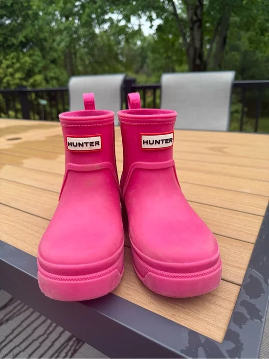 Hunter Bright Pink Short Rain Boots