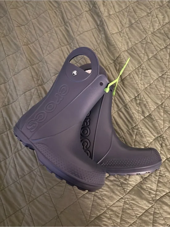 CROCS Navy Blue Waterproof Clog rain Boots