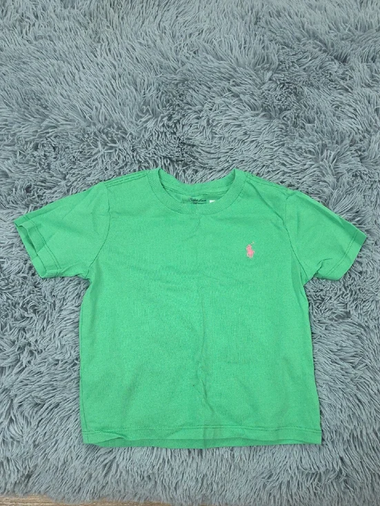 Ralph Lauren Kids Kelly Green Short Sleeve Polo Logo Tee