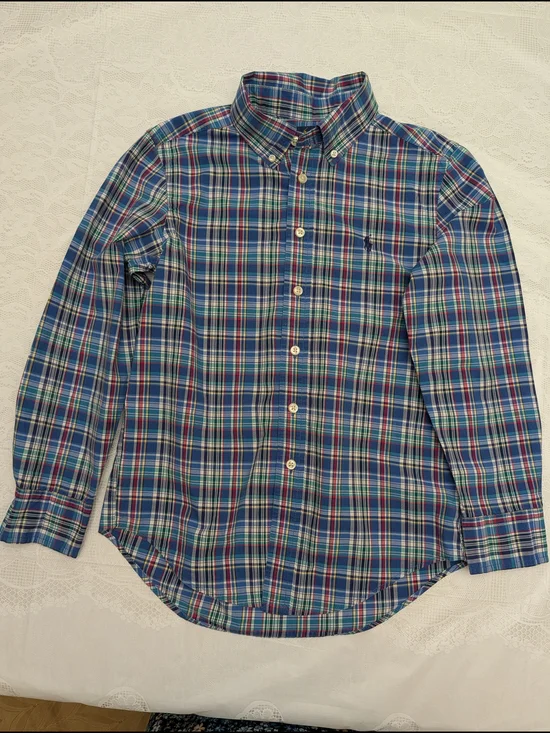 Ralph Lauren Multicolor Plaid Shirt with Blue, Green & Pink .Boys Size.