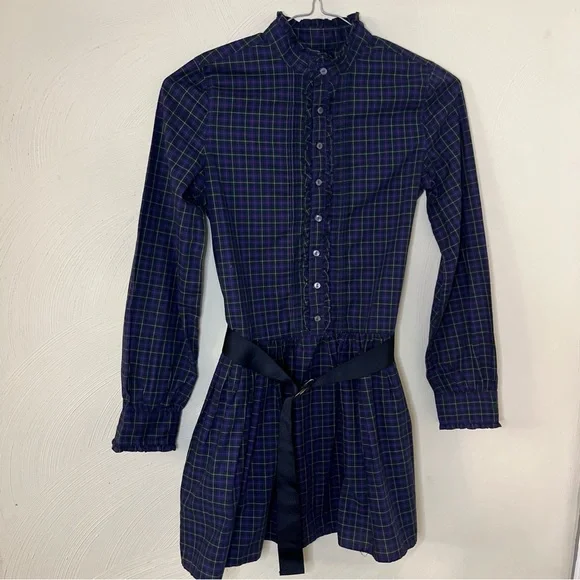Ralph‎ Lauren Girls Preppy Multicolor Plaid Dress