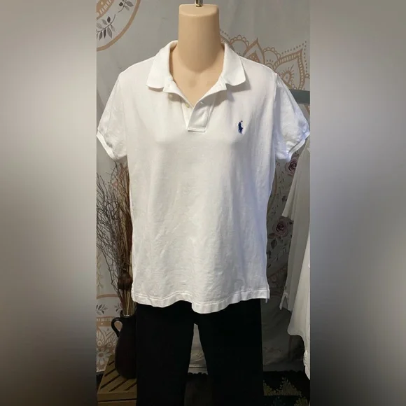 Boy’s Ralph Lauren Polo size XL White The Skinny Polo Shirt