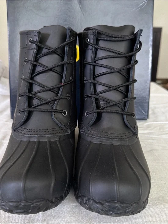 New Polo Ralph Lauren Ewan Triple Black  Boots child size 6