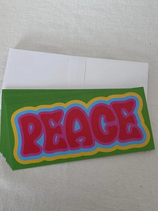 Peace Greeting Cards Set of 10 with Matching Envelopes