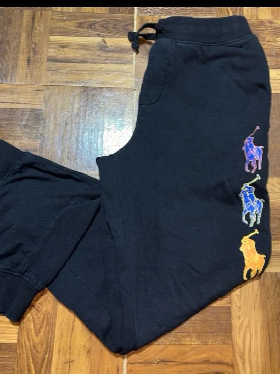 Polo Ralph Lauren black jogger pants, Youth Size 14-16
