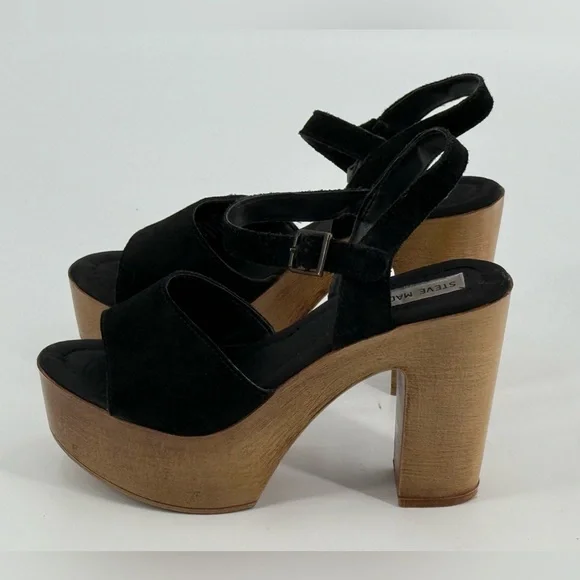 Vintage Steve Madden Platform Sandals‎ Heels 8 READ