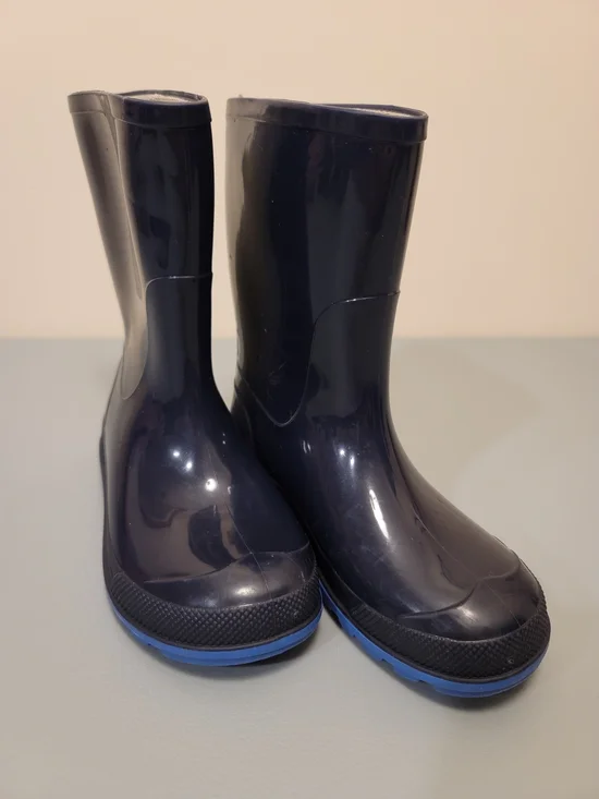 Kids Navy Blue Rain Boots