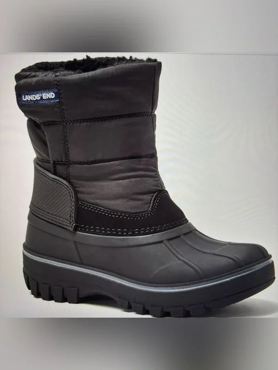 Lands' End Kids Size 5 Frost Insulated Waterproof Snow Boots. Excellent co.