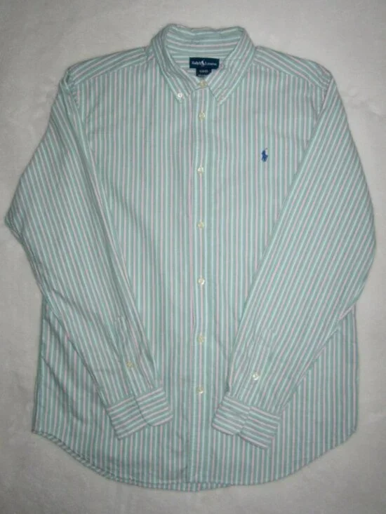 RALPH LAUREN Oxford Button Down Shirt Boy's XL 18-20