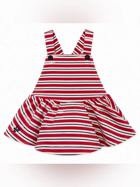 Ralph Lauren Baby Girls 18M Nautical Stripe Jumper Dress Romper