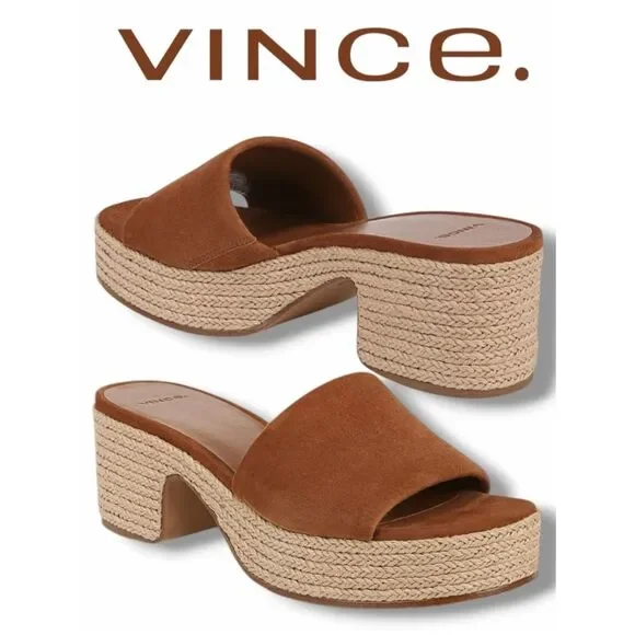 Vince Women’s Margo Platforms in the Size 9 in Sequoia Brown