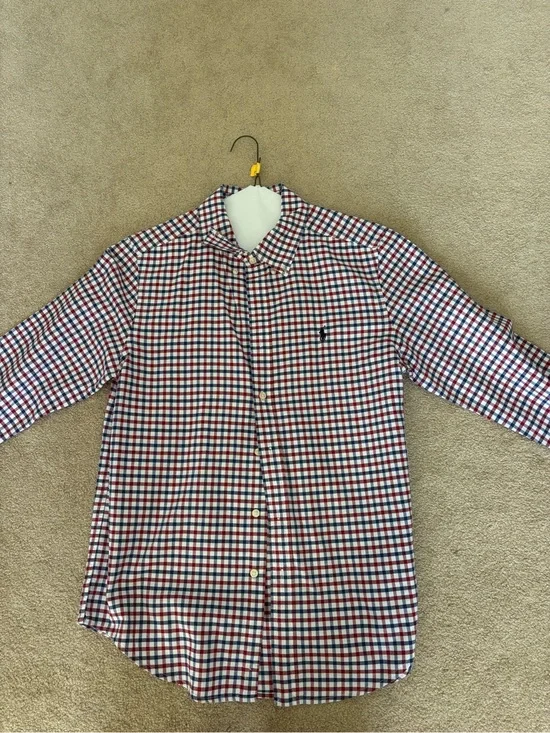 Ralph Lauren Button-Down Shirt in Red, White & Blue