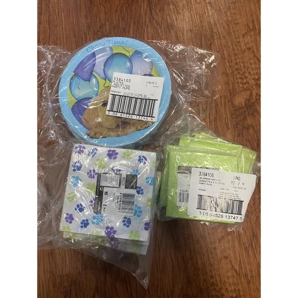 Dog Party Paper Product Lot Pack 48 Count