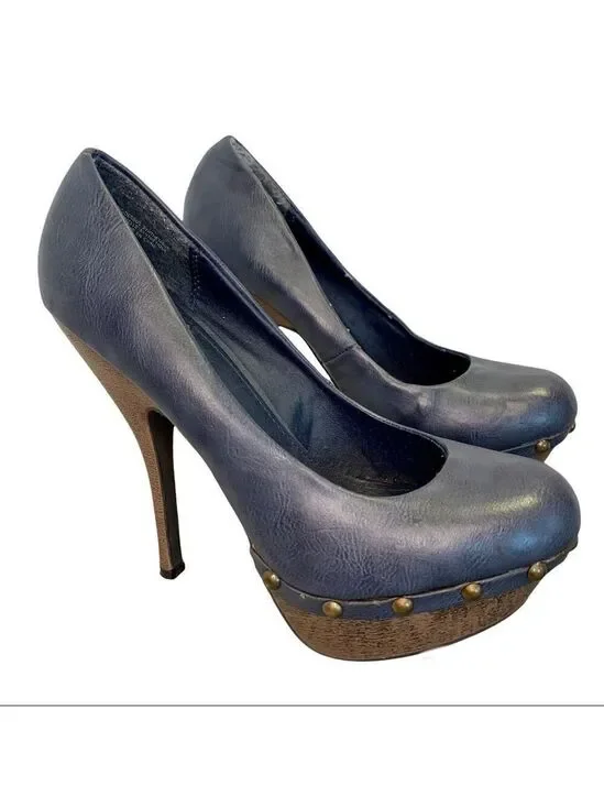 NAVY blue platform high heel size 8.5