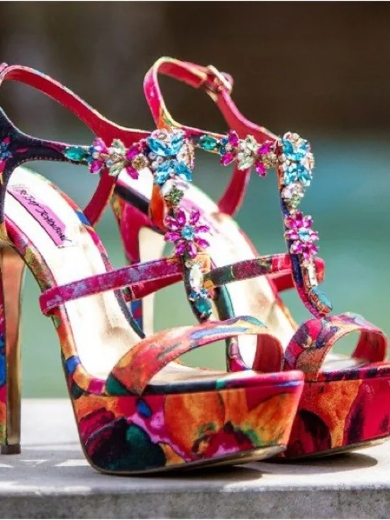 Betsey Johnson Noblee Dress Sandal Heels Size 10M