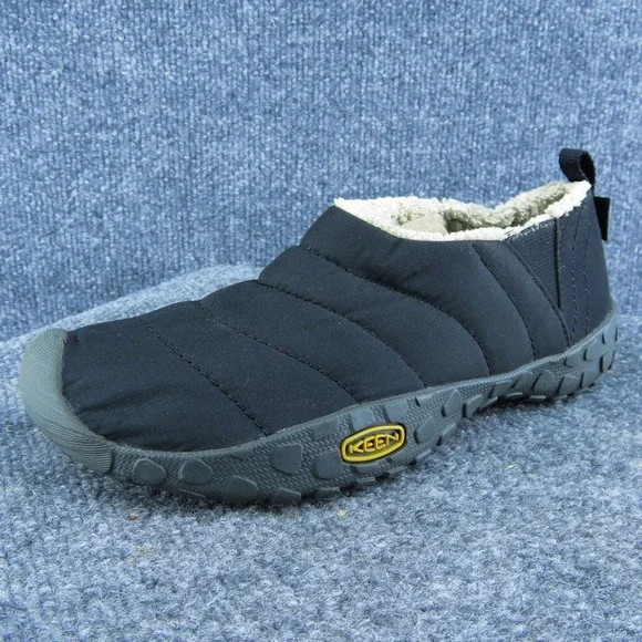 KEEN‎ Youth Girls Shearling Style Shoes Black Fabric Slip On Size 5 Medium