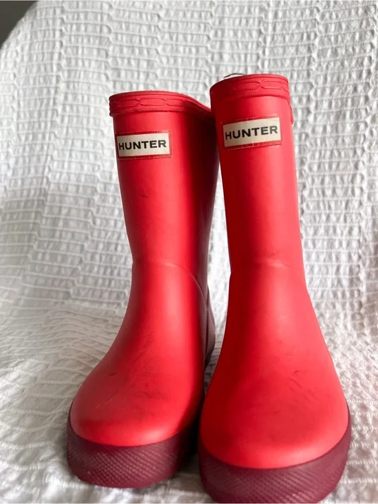 Hunter Bright Red Tall Rain Boots