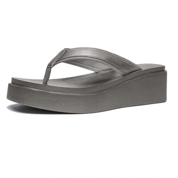 Athlefit‎ Women's Platform Slip On Wedge Thong Flip Flop/Sandals | NEW/NWT!!🖤✔️