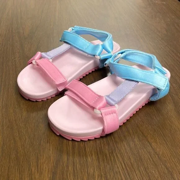 J. Crew Girls' sporty-strap sandals in colorblock*