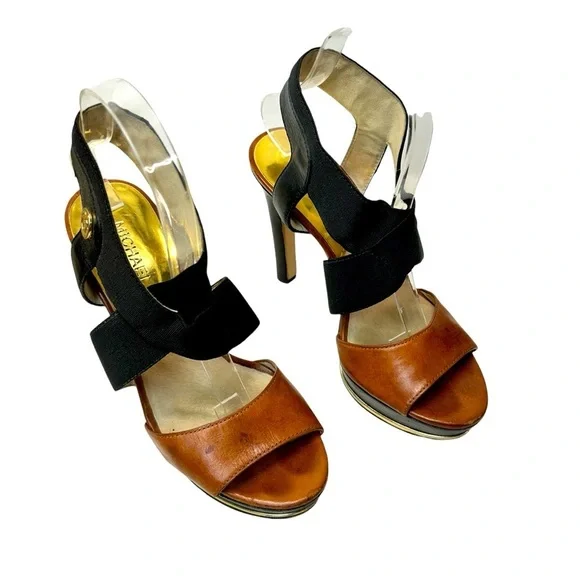 Michael Kors Women's Sexy Black and Brown Heels