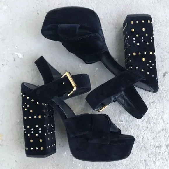 Maje  velvet platform