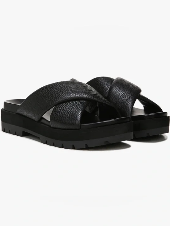 Vionic Vesta black platform sandals women’s size 10