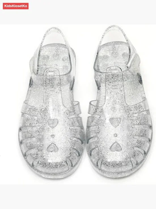 Closed Toe Jelly Sandals for Girls - Waterproof Fisherman Sandals