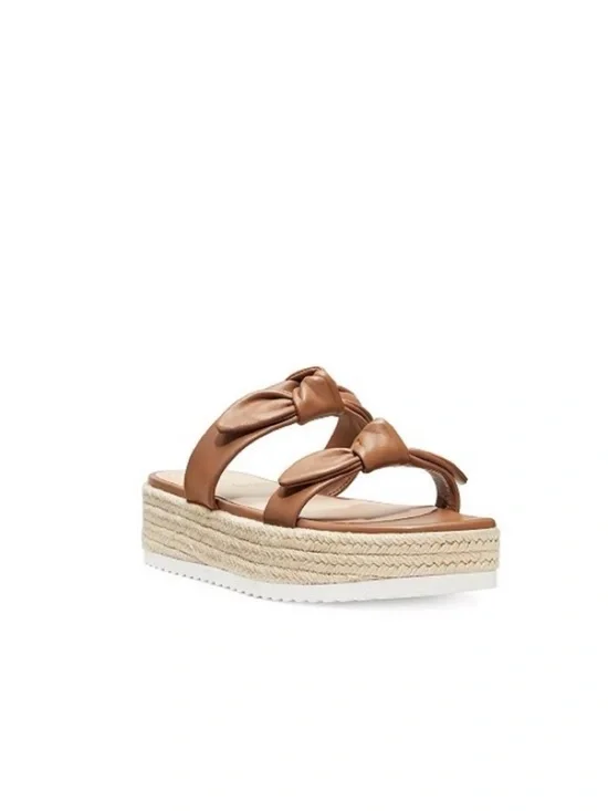 New in Box - Stuart Wietzman Bandeau Leather Flatform Sandals Size 6