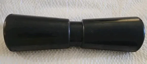 Heavy Duty Boat Trailer Roller, Rubber Shaft Keel, Black - 12 inches - New