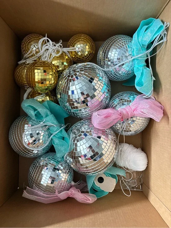 Disco balls & garland