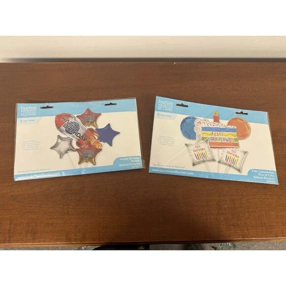 Lot Of  10  Happy Birthday And Felix Compleands Balloons