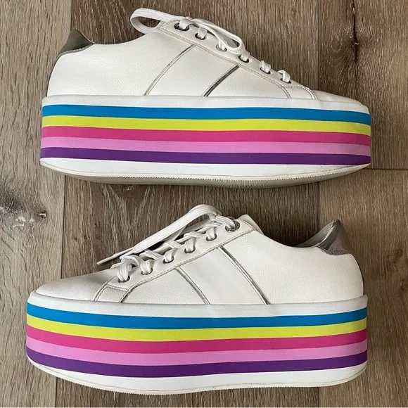 Rare ALDO Nydoilia Platform Sneakers Women’s 8.5 Chunky Sole Lace Up