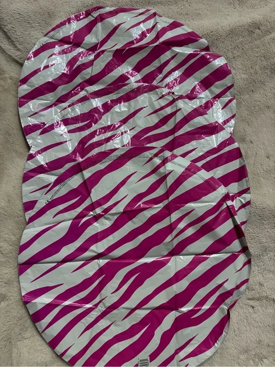 Pink Zebra Print Inflatable Pool Float (Set of 3)