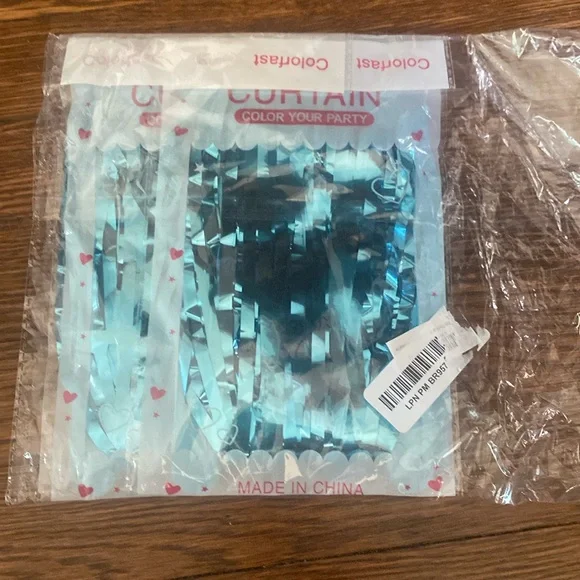 - Foil fringe curtains