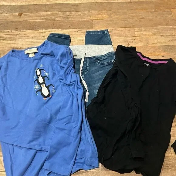 Bundle of the items girls shirts and jeans size large 10-12