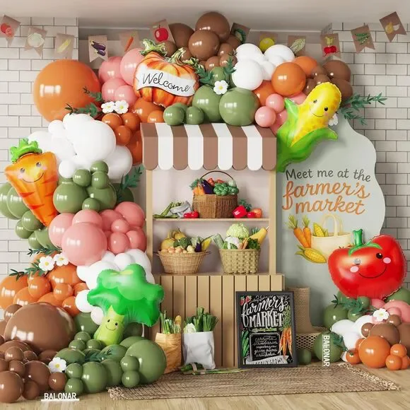 Farmer’s Home Grown Baby Shower Garland Kit 144PCS Balloon Arch Party Kit NEW