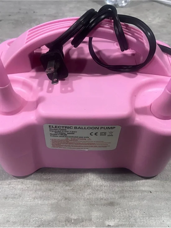 Portable Electric Balloon Pump - Bubblegum Pink