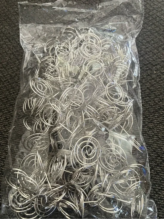 89 Silver Spiral Photo/Place Card Holders for Parties/Events