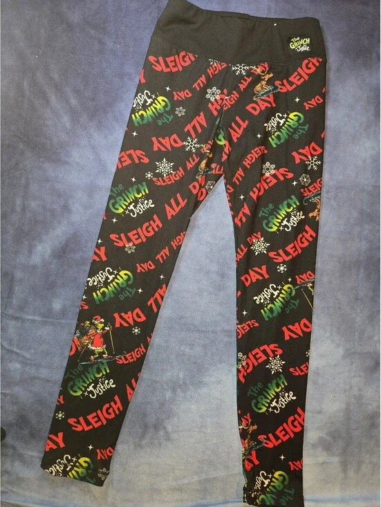 Grinch christmas leggings