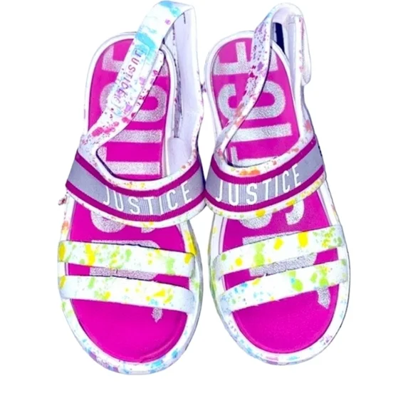 Justice sandals size 3