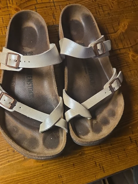 Woman  Leather Strap Sandals - Birkenstock Style