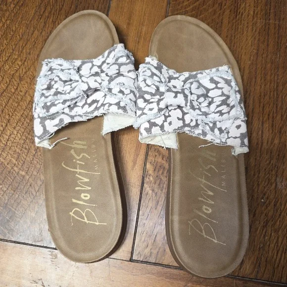 Blowfish Size 7.5‎ Women's sandals Leopard Print