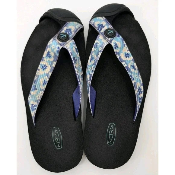 KEEN‎ Flip Flop Thong Sandal Waimea Floral Bumper Toe Womens size 6 Gorpcore
