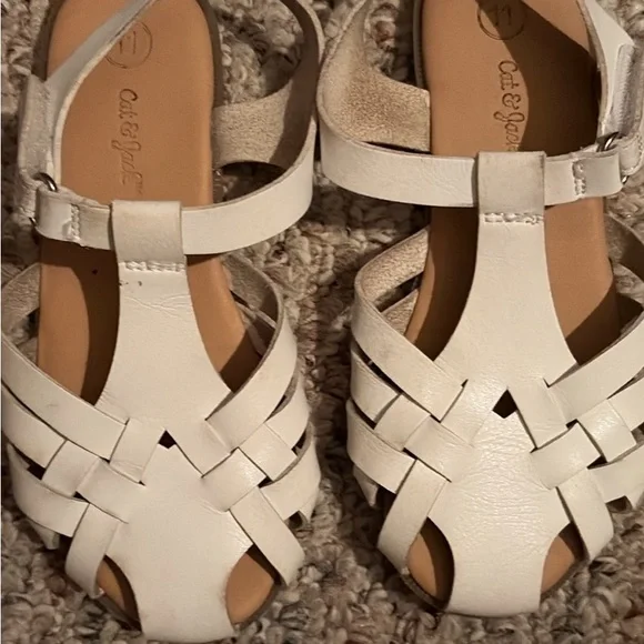 Cat & Jack White Woven girls Sandals size 11 sale 3 for $20