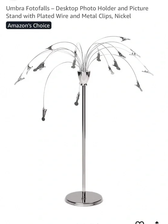 (7)   Desktop Photo Holders and Picture Stands with Plated Wire and Me