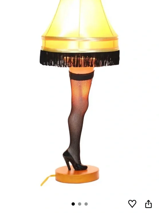 Leg Lamp Party Decoration - Yellow & Black a Christmas story
