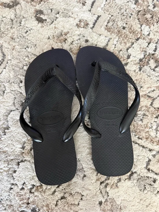 Havaianas Black Women's Flip Flop Sandals