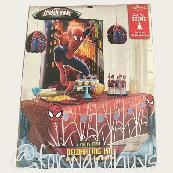 Marvel Spider-Man Hallmark Party - Party Table Decorating Kit NWT